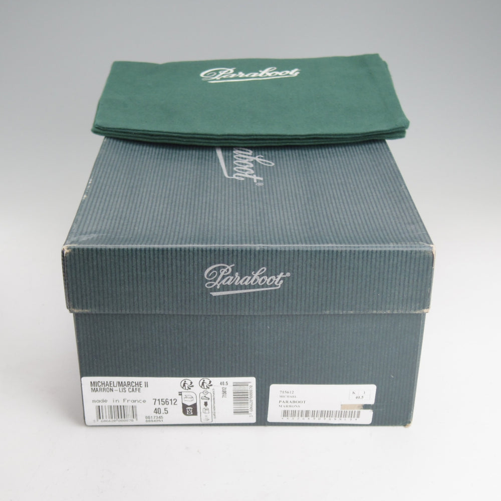 使用数回★パラブーツ SIZE 40.5【定価￥96,800-★ミカエル/MICHAEL】チロリアンシューズ/リスレザー/CAFÉ/濃茶/Paraboot★o643