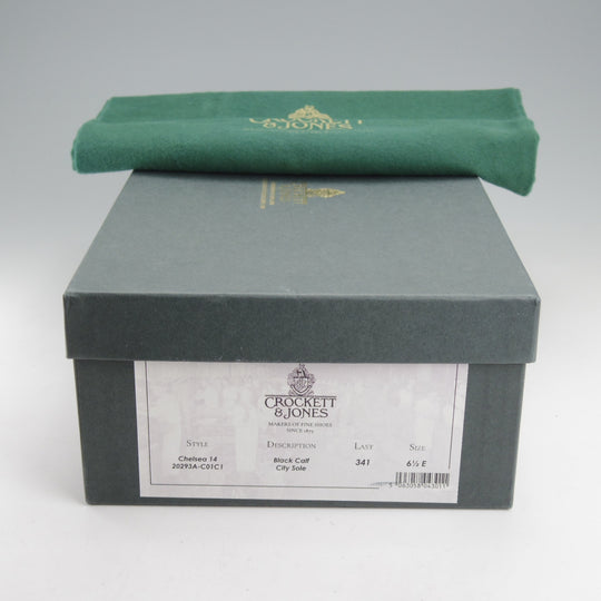 極美品★クロケット&ジョーンズ 6.5E【定価￥137,500-★サイドゴアブーツ/CHELSEA14】CITYソール/341ラスト/黒/Crockett&Jones★o101