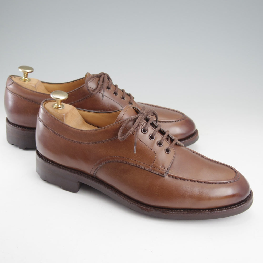 美品★三陽山長 SIZE 7.5【定価￥88,000-★兼三郎/R2021/リッジウェイソール】Uチップ/カーフ/濃茶/KENZABURO/Sanyo Yamacho★o102