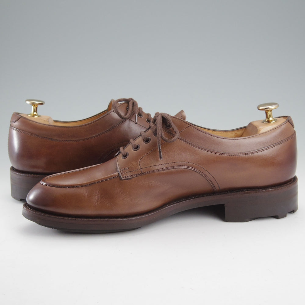 美品★三陽山長 SIZE 7.5【定価￥88,000-★兼三郎/R2021/リッジウェイソール】Uチップ/カーフ/濃茶/KENZABURO/Sanyo Yamacho★o102