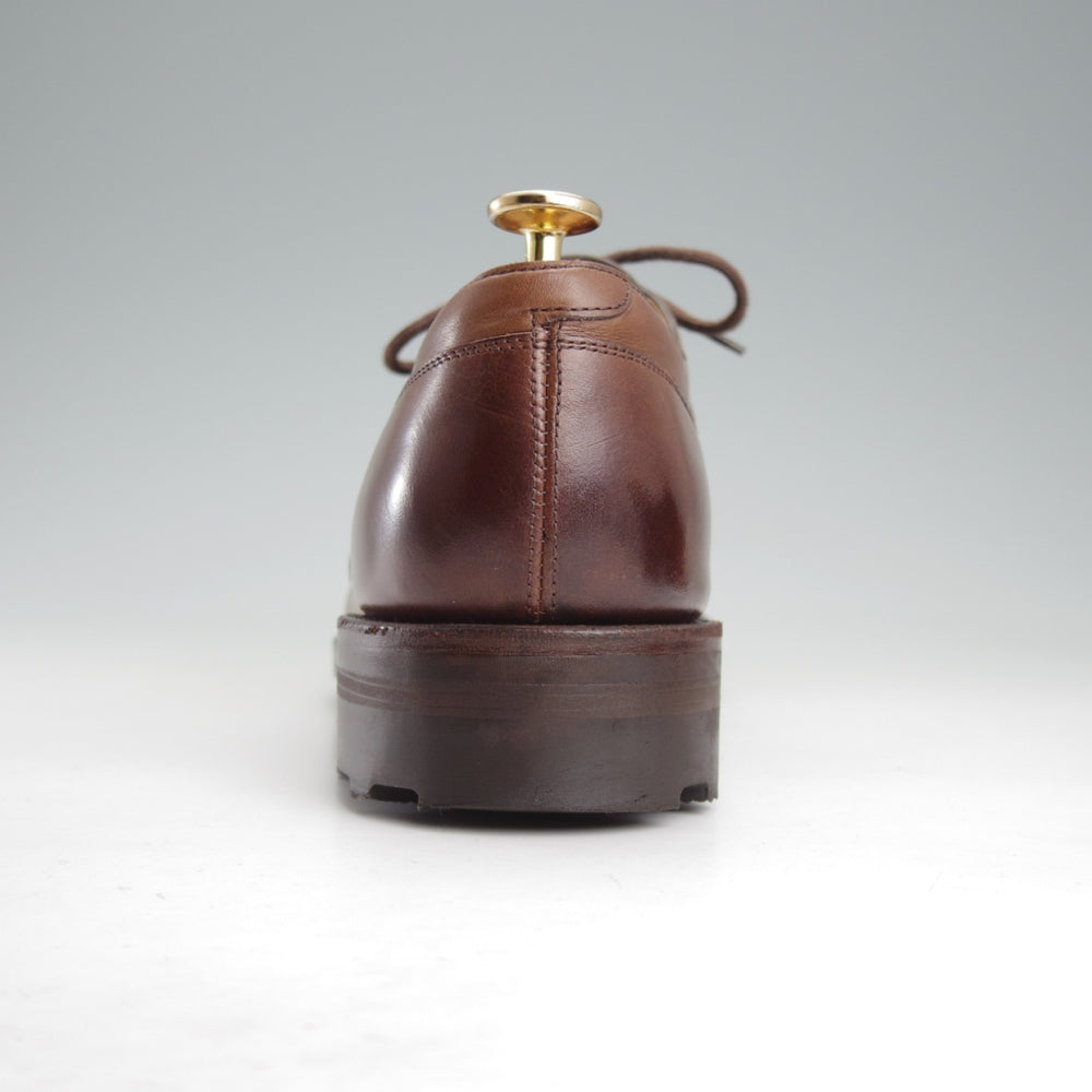 美品★三陽山長 SIZE 7.5【定価￥88,000-★兼三郎/R2021/リッジウェイソール】Uチップ/カーフ/濃茶/KENZABURO/Sanyo Yamacho★o102