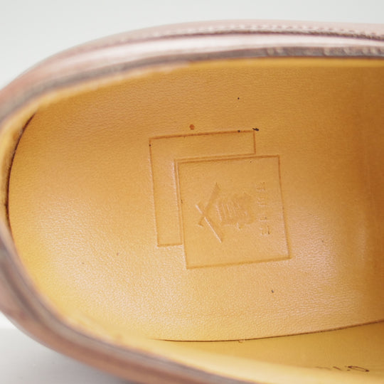 美品★三陽山長 SIZE 7.5【定価￥88,000-★兼三郎/R2021/リッジウェイソール】Uチップ/カーフ/濃茶/KENZABURO/Sanyo Yamacho★o102