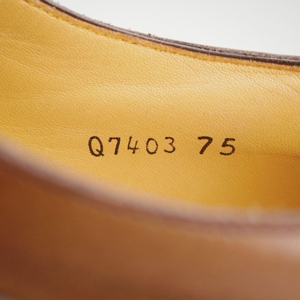 美品★三陽山長 SIZE 7.5【定価￥88,000-★兼三郎/R2021/リッジウェイソール】Uチップ/カーフ/濃茶/KENZABURO/Sanyo Yamacho★o102