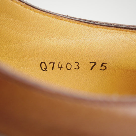 美品★三陽山長 SIZE 7.5【定価￥88,000-★兼三郎/R2021/リッジウェイソール】Uチップ/カーフ/濃茶/KENZABURO/Sanyo Yamacho★o102