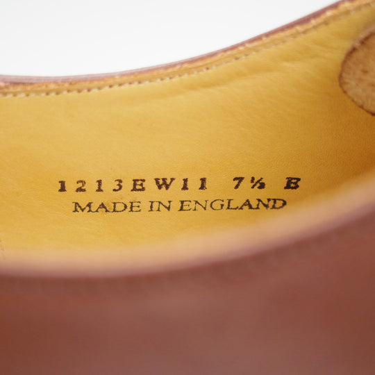 ほぼ未使用★ロイドフットウェア 7.5E【定価￥58,300-★ダイナイトソール仕様/(英)BARKER製】Vシリーズ/ ストレートチップ/濃茶★o103