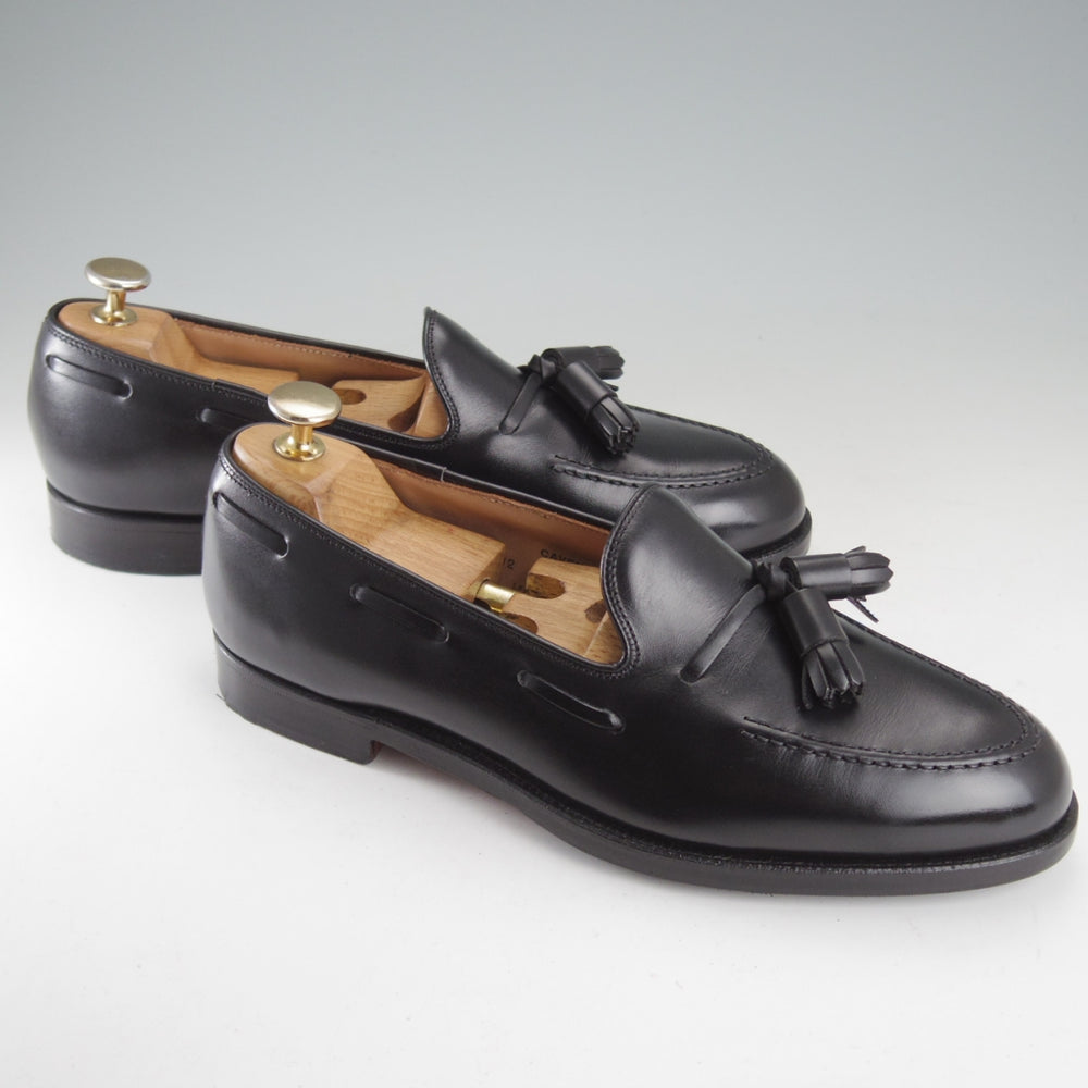 美品★クロケット&ジョーンズ 6E【定価￥132,000-★CAVENDISH 3/キャベンディッシュ】タッセルローファー/375ラスト/カーフ/黒★o646