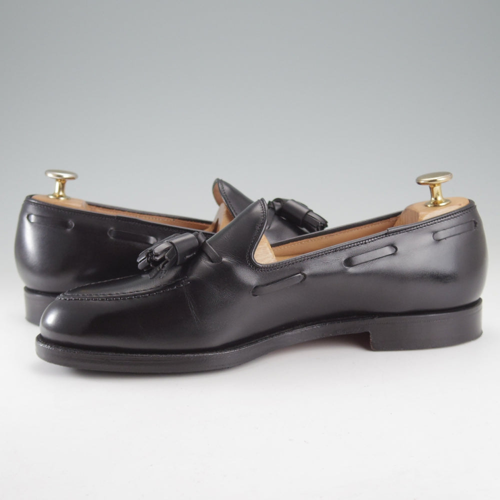 美品★クロケット&ジョーンズ 6E【定価￥132,000-★CAVENDISH 3/キャベンディッシュ】タッセルローファー/375ラスト/カーフ/黒★o646