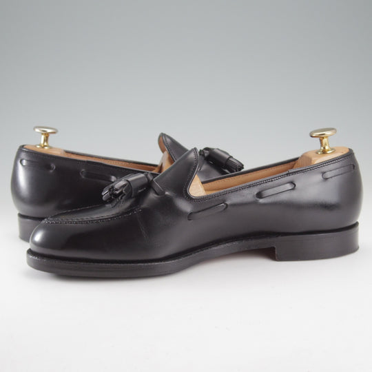 美品★クロケット&ジョーンズ 6E【定価￥132,000-★CAVENDISH 3/キャベンディッシュ】タッセルローファー/375ラスト/カーフ/黒★o646