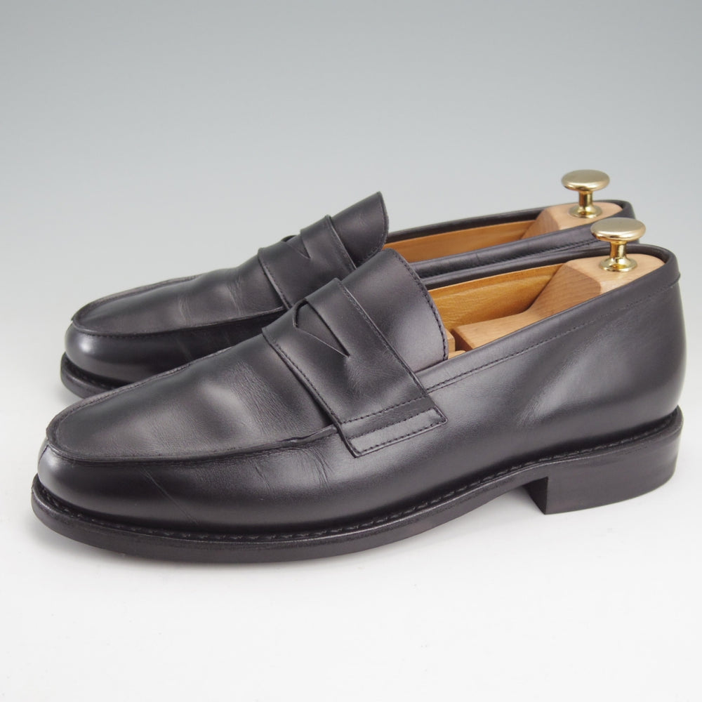 極上★パラブーツ SIZE 7【定価￥99,000-★アドニス/ADONIS】コインローファー/ギャラクシーソール/カーフ/黒/メンズ/Paraboot★o104