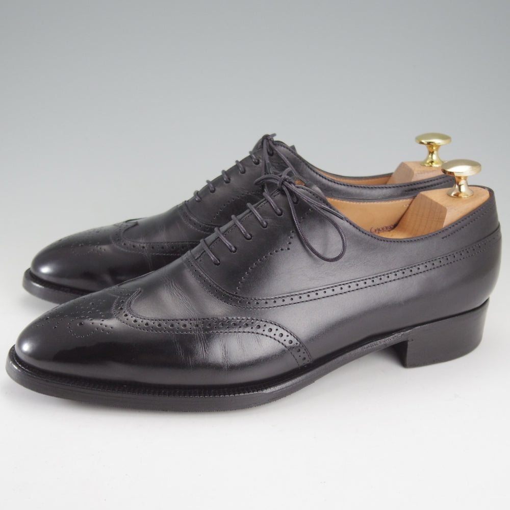 極上★ジョンロブ 6E【現行定価30万円程度★プレステージライン/CAVENDISH/7000ラスト】フルブローグ/カーフ/黒/メンズ/JOHN LOBB★o647