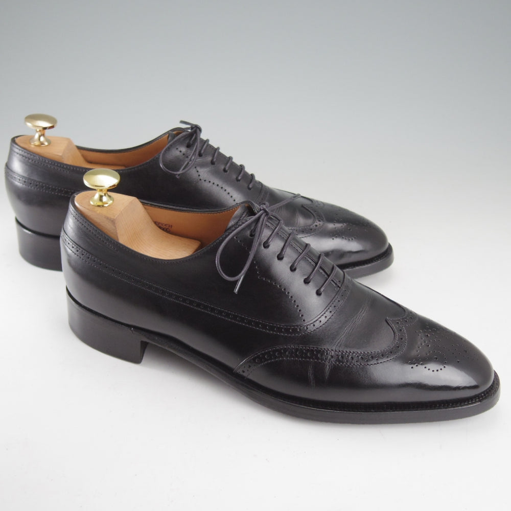 極上★ジョンロブ 6E【現行定価30万円程度★プレステージライン/CAVENDISH/7000ラスト】フルブローグ/カーフ/黒/メンズ/JOHN LOBB★o647