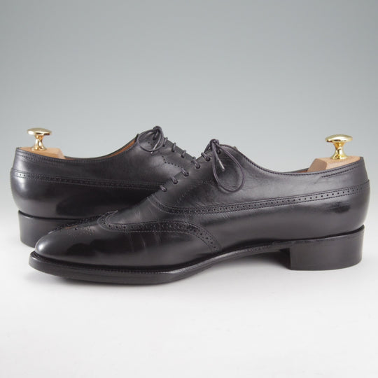 極上★ジョンロブ 6E【現行定価30万円程度★プレステージライン/CAVENDISH/7000ラスト】フルブローグ/カーフ/黒/メンズ/JOHN LOBB★o647