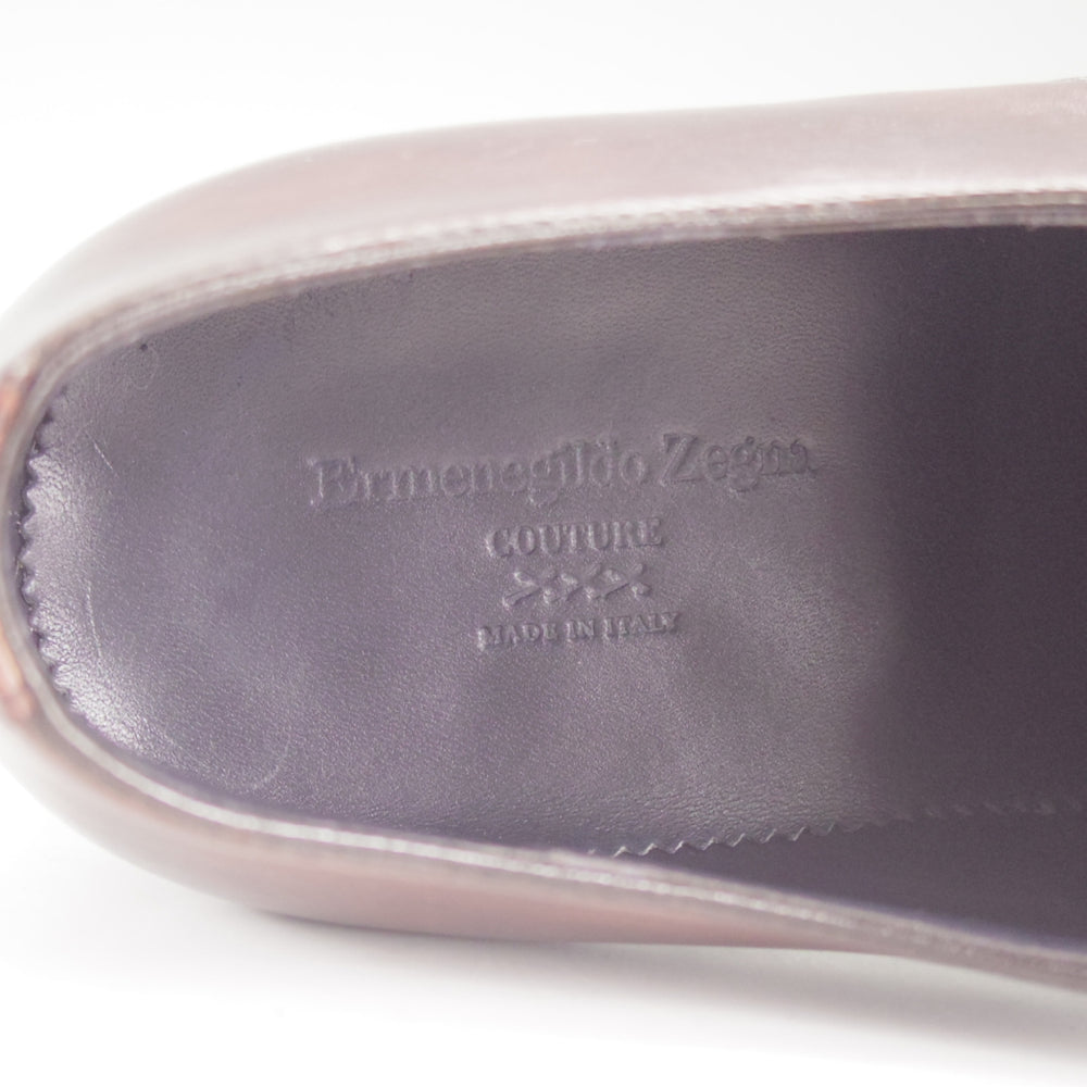 極美品★(伊)エルメネジルド・ゼニア UK5.5程度【貴重★グッドイヤーウェルテッド製法/Coutureライン】濃茶/Ermenegildo Zegna★p212