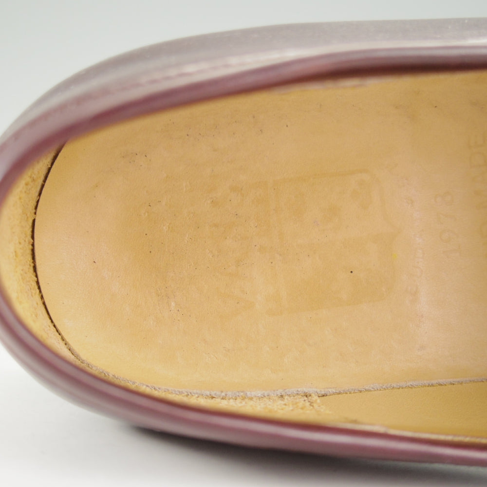 極上★(東欧)ヴァーシュ SIZE 39【貴重★コードバン仕様/純正シューツリー付き】コインローファー/赤茶/VASS★o616