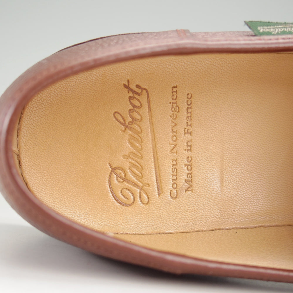 極美品★パラブーツ SIZE 5.5【定価￥94,600-★ランス/REIMS】コインローファー/グレインレザー/茶/メンズ/Paraboot★o105