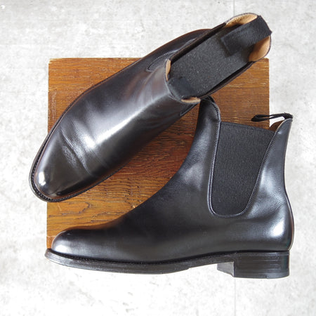 美品★J.M.ウエストン 6D【定価￥209,000-★サイドゴアブーツ/705】39ラスト/ボックスカーフ/黒/メンズ/Weston/ウェストン★o648