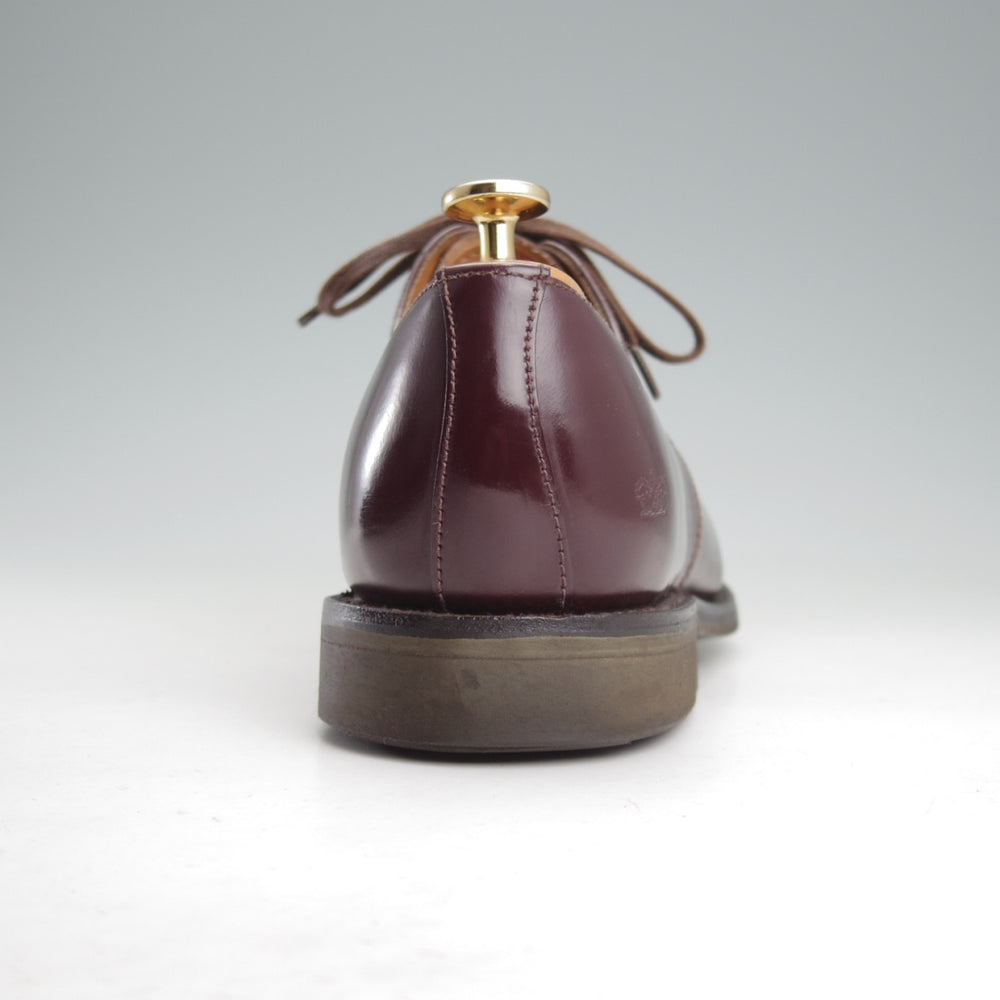 極美品★(英)サンダース SIZE 7.5【定価￥68,200-★ミリタリーコレクション/Military Derby Shoe】ストレートチップ/赤茶/SANDERS★o107