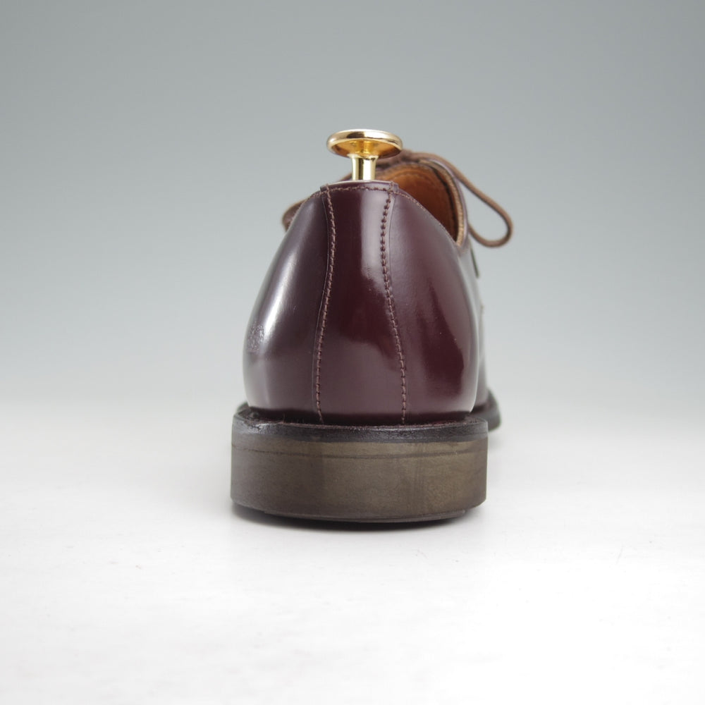 極美品★(英)サンダース SIZE 7.5【定価￥68,200-★ミリタリーコレクション/Military Derby Shoe】ストレートチップ/赤茶/SANDERS★o107