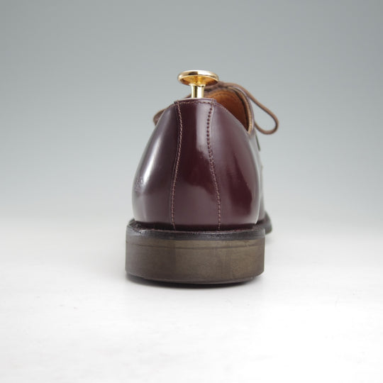 極美品★(英)サンダース SIZE 7.5【定価￥68,200-★ミリタリーコレクション/Military Derby Shoe】ストレートチップ/赤茶/SANDERS★o107