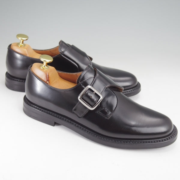 未使用★チャーチ(レディース) SIZE 37【貴重★モンクストラップ版シャノン/ORLEANA】ポリッシュドバインダーカーフ/黒/Church's★n106