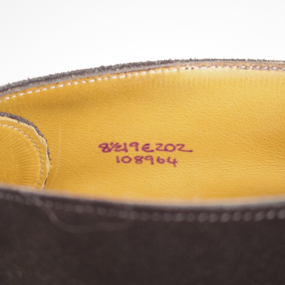 美品★エドワードグリーン 8.5E【定価￥291,500-★BANBURY/バンバリー】202ラスト/チャッカブーツ/スエード/黒/EDWARD GREEN★o650