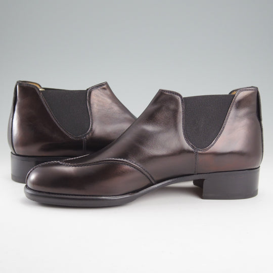 未使用★(伊製)Le Yucca's/レユッカス SIZE 41【貴重★(青山)BLOOM&BRANCH別注/エンツォ・ボナフェ製】サイドゴアブーツ/黒系★o110