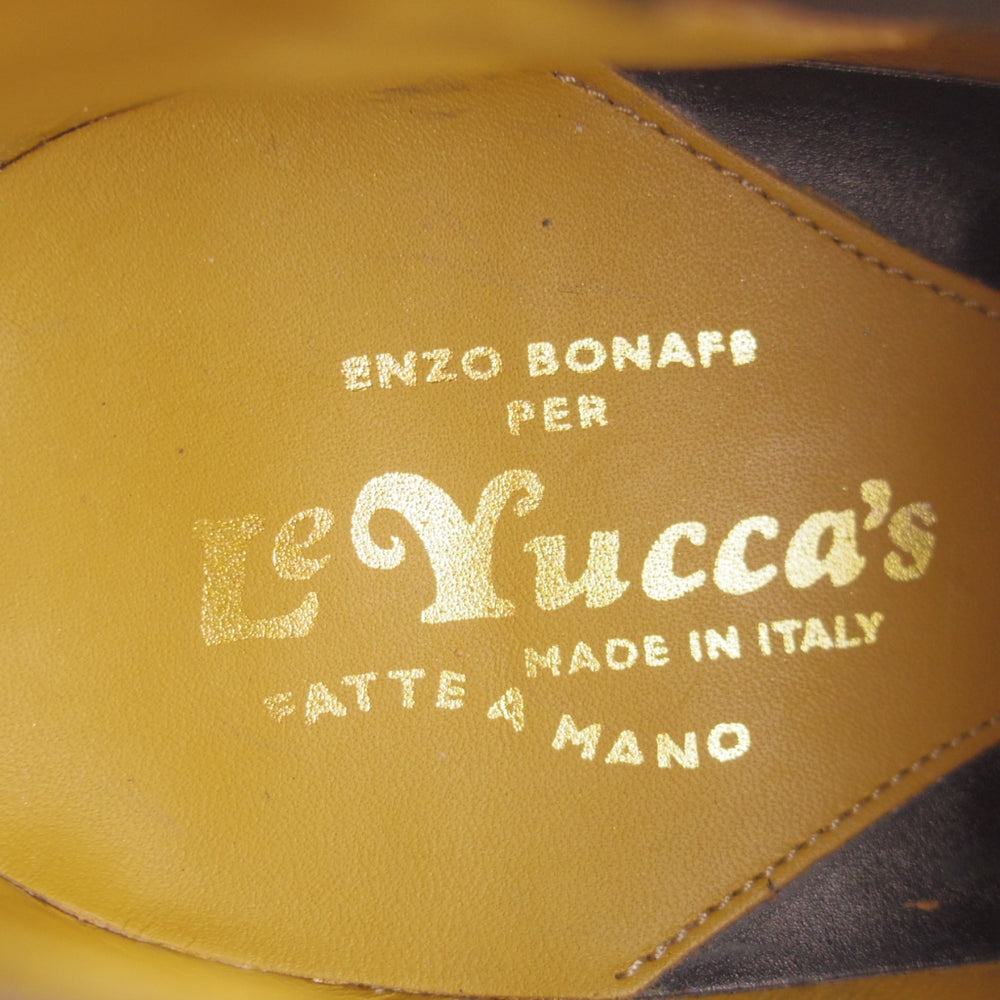 未使用★(伊製)Le Yucca's/レユッカス SIZE 41【貴重★(青山)BLOOM&BRANCH別注/エンツォ・ボナフェ製】サイドゴアブーツ/黒系★o110