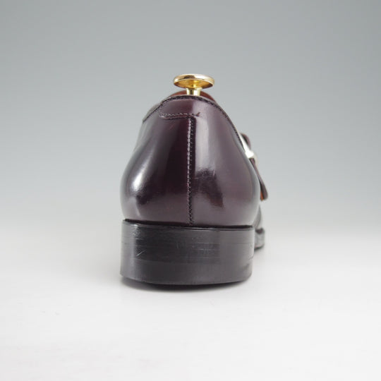 極美品★オールデン 8D【定価￥218,900-★コードバン仕様/モディファイドラスト】1878/モンクストラップ/#8/バーガンディー/ALDEN★o651