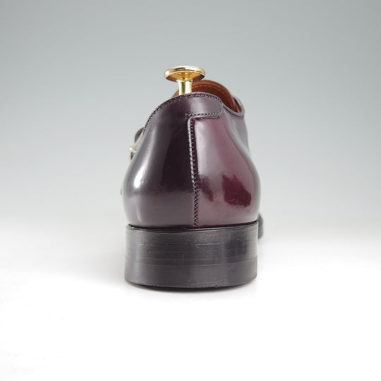 極美品★オールデン 8D【定価￥218,900-★コードバン仕様/モディファイドラスト】1878/モンクストラップ/#8/バーガンディー/ALDEN★o651