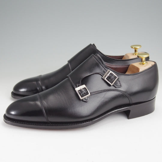 極美品★(英)チーニー 6.5F【定価￥108,900-★インペリアルコレクション/HOLYROOD】208ラスト/ダブルモンク/カーフ/黒/CHEANEY★n108