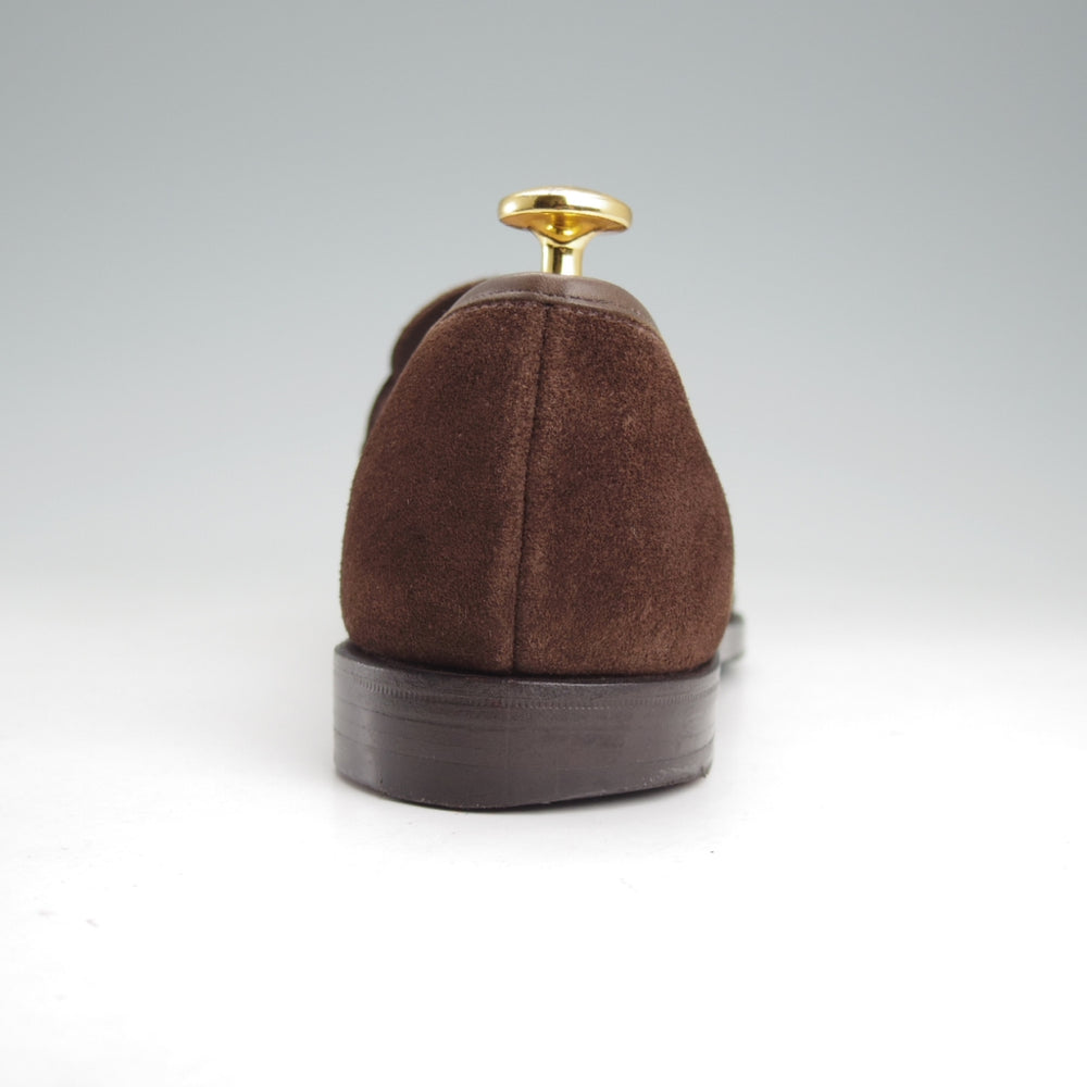 極上★クロケット&ジョーンズ 5.5E【定価￥104,500-★HARVARD 2/ハーバード2】コインローファー/376ラスト/スエード/濃茶/メンズ★o111
