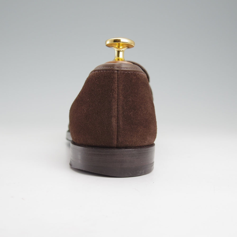 極上★クロケット&ジョーンズ 5.5E【定価￥104,500-★HARVARD 2/ハーバード2】コインローファー/376ラスト/スエード/濃茶/メンズ★o111