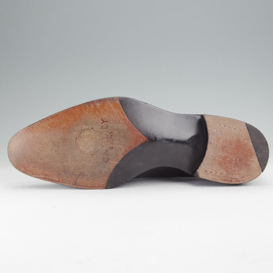 極美品★(英)チーニー 6.5F【定価￥108,900-★インペリアルコレクション/HOLYROOD】208ラスト/ダブルモンク/カーフ/黒/CHEANEY★n108