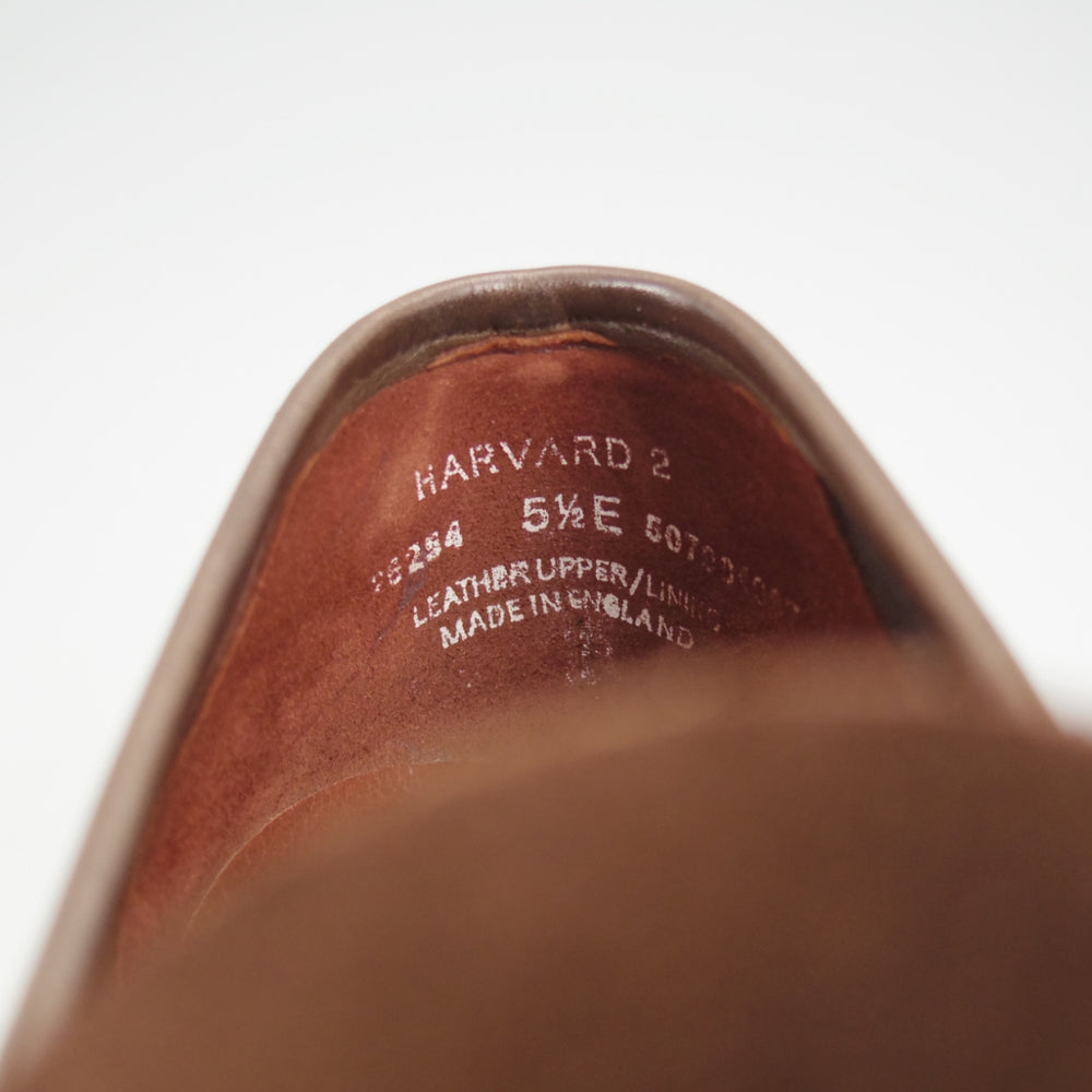 極上★クロケット&ジョーンズ 5.5E【定価￥104,500-★HARVARD 2/ハーバード2】コインローファー/376ラスト/スエード/濃茶/メンズ★o111