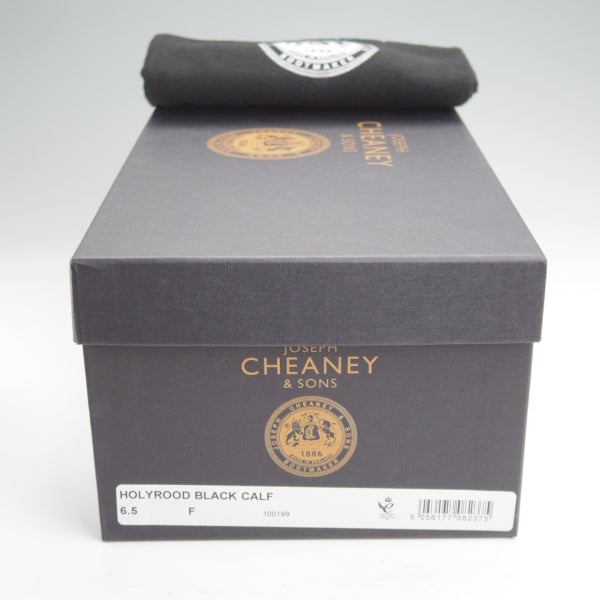 極美品★(英)チーニー 6.5F【定価￥108,900-★インペリアルコレクション/HOLYROOD】208ラスト/ダブルモンク/カーフ/黒/CHEANEY★n108