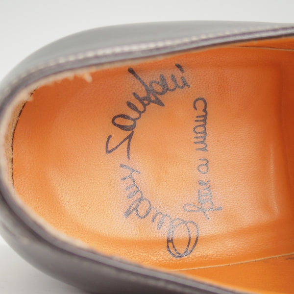 美品★(伊)サントーニ SIZE 6.5【レベルソ仕立て★ダブルモンク/11652】カーフ/黒/メンズ/Santoni★n620