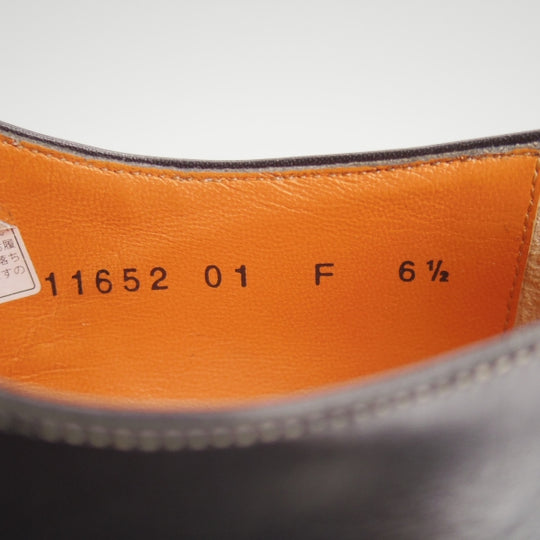 美品★(伊)サントーニ SIZE 6.5【レベルソ仕立て★ダブルモンク/11652】カーフ/黒/メンズ/Santoni★n620