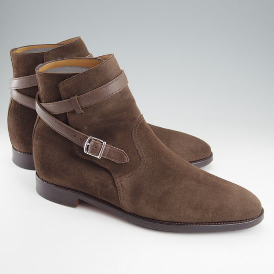 極上★ジョンロブ 7.5E【同系モデル定価￥398,200-★JODHPUR 2/ジョッパーブーツ】7000Bラスト/スエード/PEWTER/濃茶/JOHN LOBB★o112