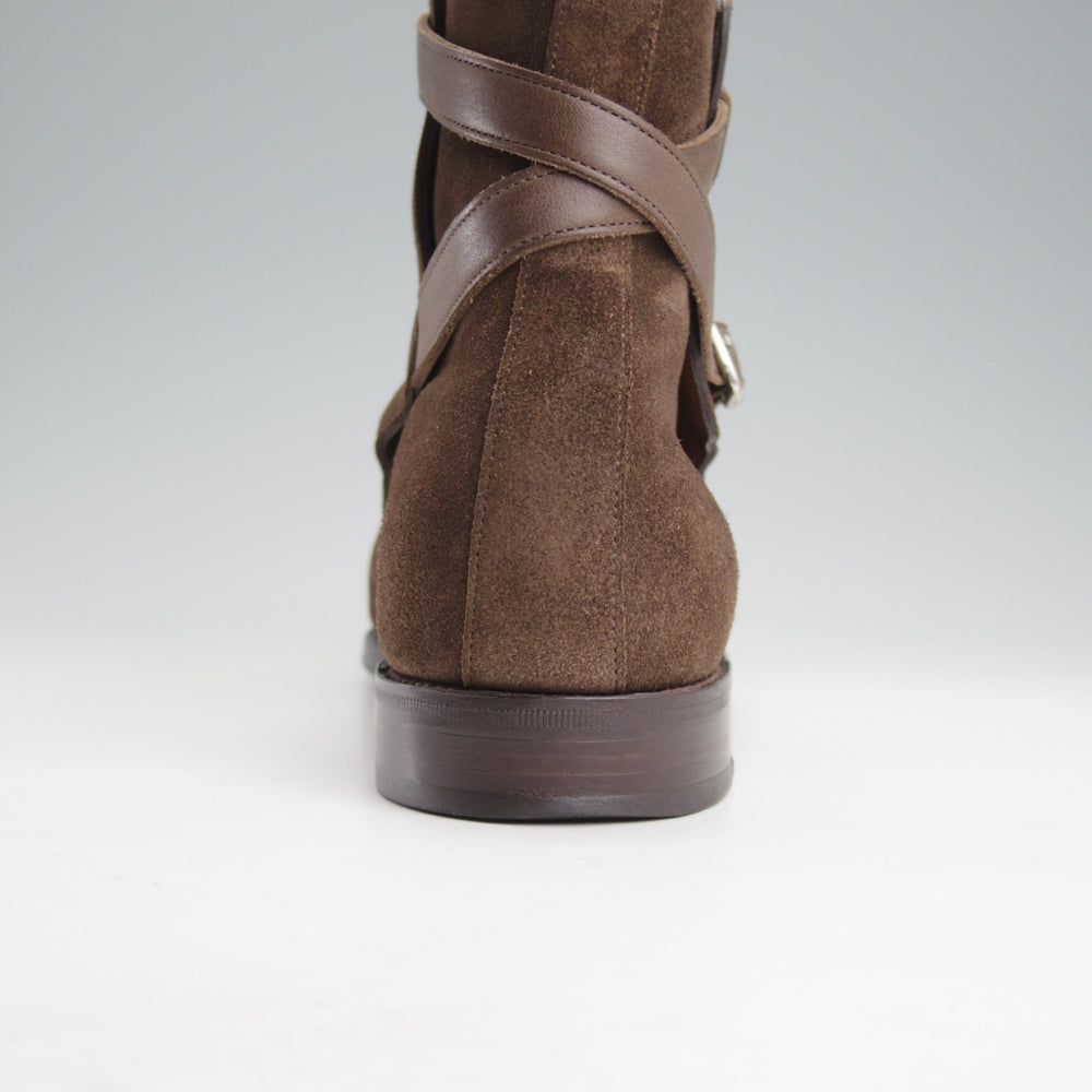 極上★ジョンロブ 7.5E【同系モデル定価￥398,200-★JODHPUR 2/ジョッパーブーツ】7000Bラスト/スエード/PEWTER/濃茶/JOHN LOBB★o112