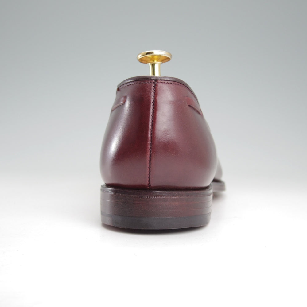 未使用★クロケット&ジョーンズ 8.5E【定価￥198,000-★コードバン仕様/CAVENDISH 3】タッセルローファー/375ラスト/赤茶/メンズ★o113