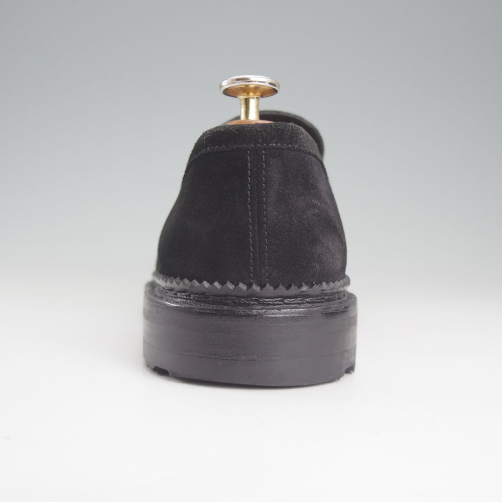 美品★J.M.ウエストン SIZE 6【定価￥121,000-★ユージーン/Eugene/コインローファー/C80】1Mラスト/スエード/黒/Weston/ウェストン★p224