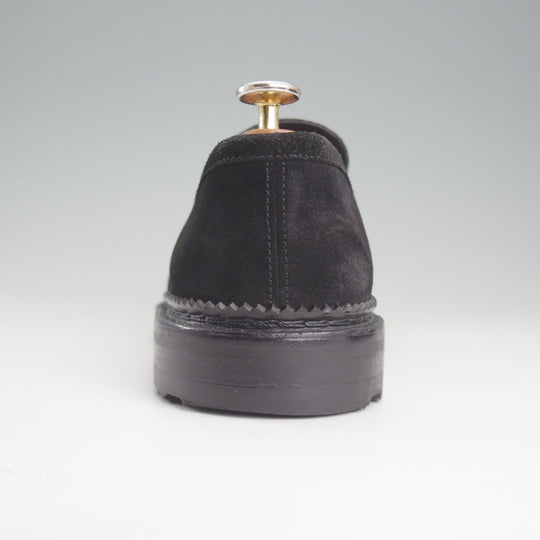 美品★J.M.ウエストン SIZE 6【定価￥121,000-★ユージーン/Eugene/コインローファー/C80】1Mラスト/スエード/黒/Weston/ウェストン★p224