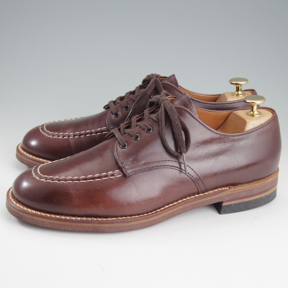 極美品★オールデン 8D【現行定価18万円以上★BEAMS PLUS別注/モックトゥOX/43924】カーフ/茶/メンズ/ビームス/ALDEN★p225