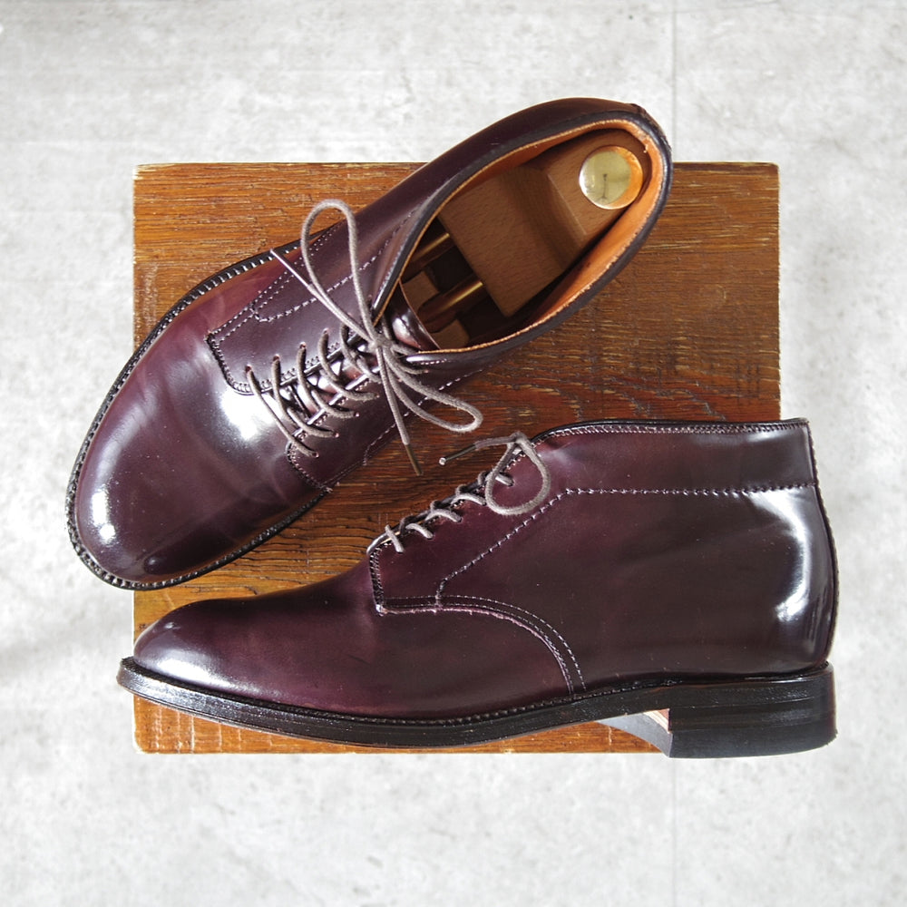 美品★オールデン 6D【現行定価20万円以上★コードバン/6アイレット仕様のチャッカブーツ/8648】モディファイドラスト/赤茶/ALDEN★o115