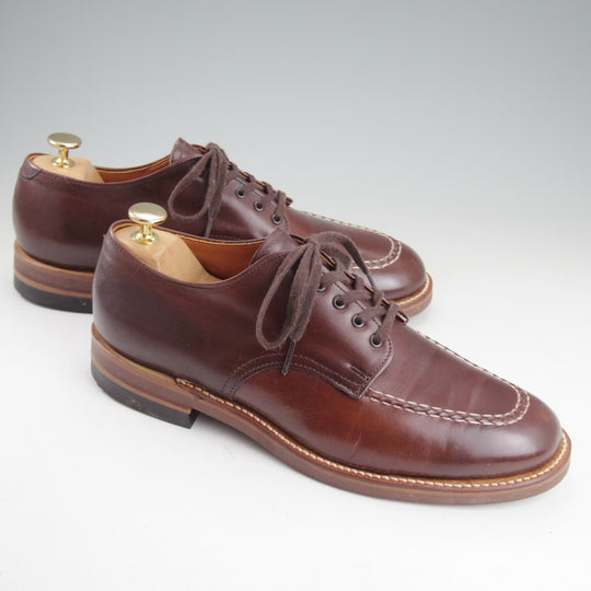 極美品★オールデン 8D【現行定価18万円以上★BEAMS PLUS別注/モックトゥOX/43924】カーフ/茶/メンズ/ビームス/ALDEN★p225