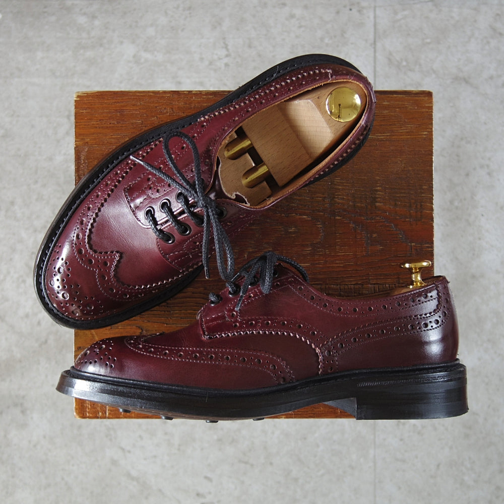 極上★トリッカーズ SIZE 6【定価￥132,000-★BOURTON/バートン】M5633/カントリーシューズ/バーガンディー/赤茶/メンズ/Tricker's★o119