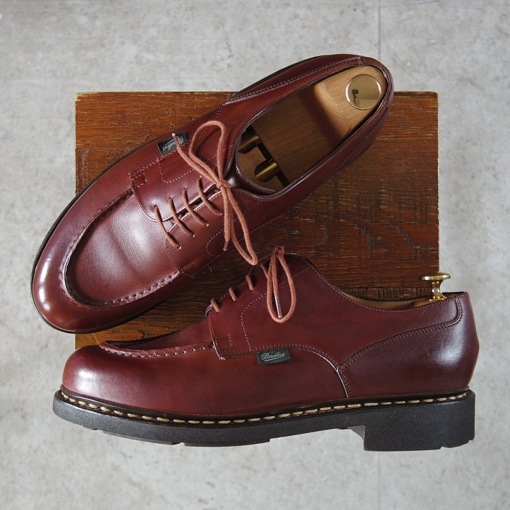 使用数回★パラブーツ SIZE 8.5【定価￥96,800-★シャンボード/CHAMBORD】MARRON/リスレザー/TEXソール/Uチップ/茶/Paraboot★o121