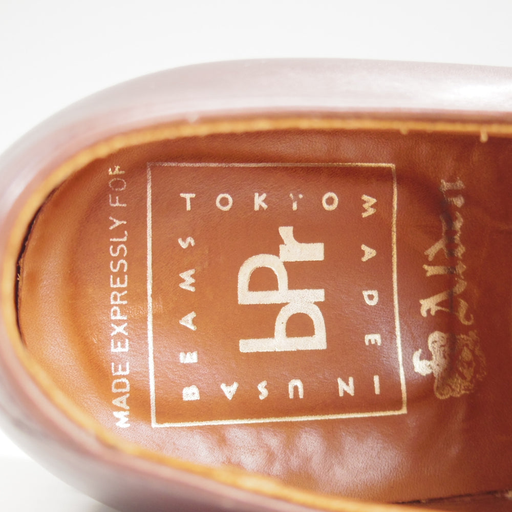 極美品★オールデン 8D【現行定価18万円以上★BEAMS PLUS別注/モックトゥOX/43924】カーフ/茶/メンズ/ビームス/ALDEN★p225