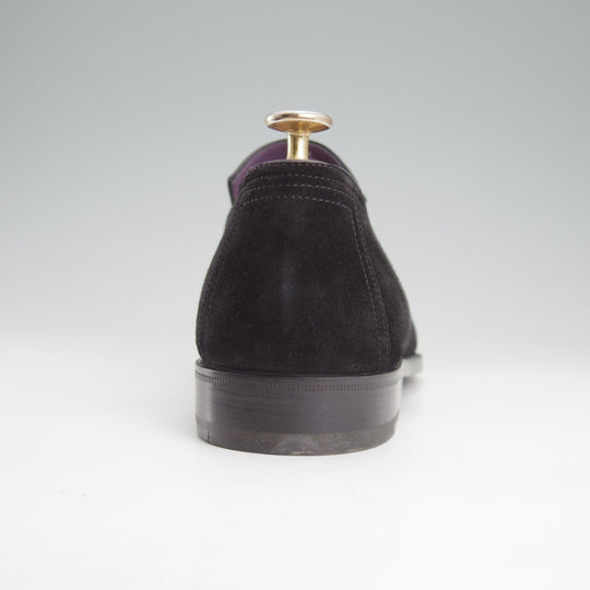 未使用★(仏)ベルルッティ SIZE 8【現行定価30万円以上★ANDY/アンディ】コインローファー/スエード/黒/メンズ/Berluti★o114