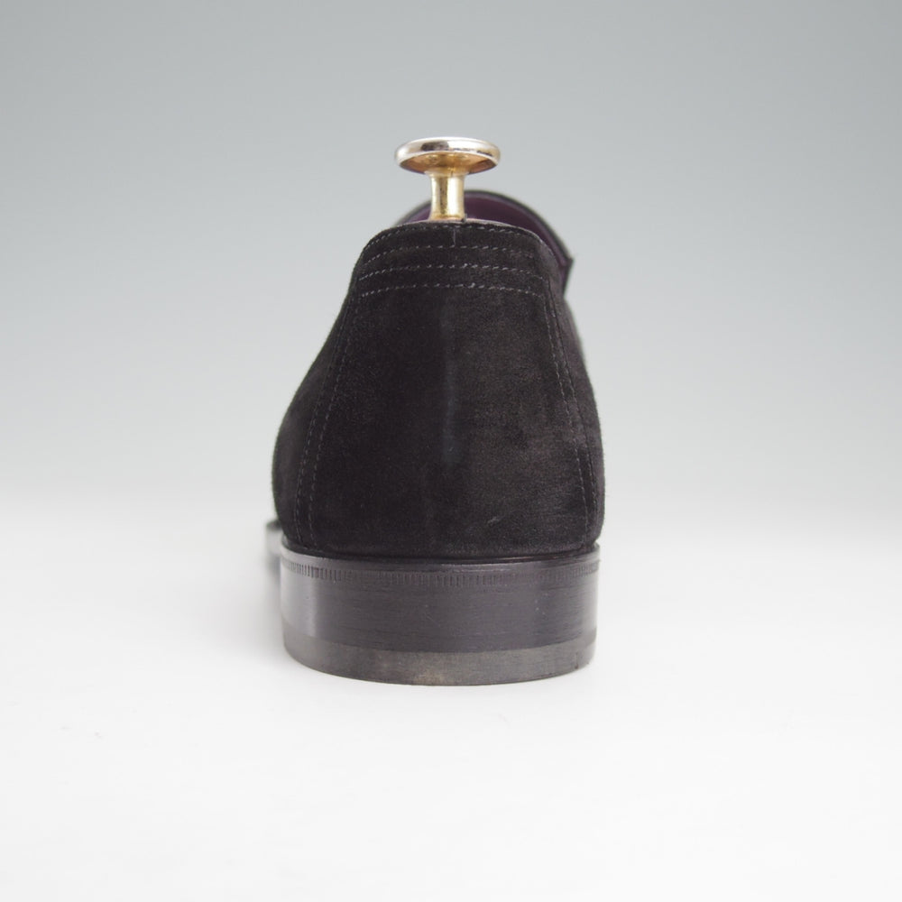 未使用★(仏)ベルルッティ SIZE 8【現行定価30万円以上★ANDY/アンディ】コインローファー/スエード/黒/メンズ/Berluti★o114